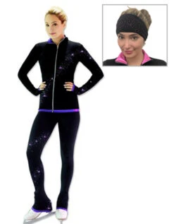 Kami-So Figure Skating Outfit - Purple Pants And Jacket + FREE Kami-So Headband
