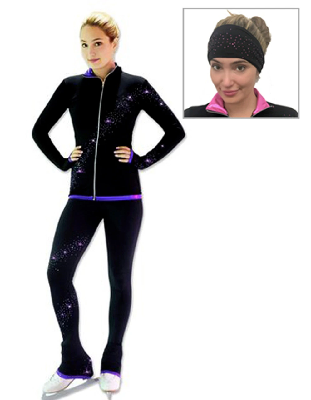 Kami-So Figure Skating Outfit - Purple Pants And Jacket + FREE Kami-So Headband 3 Kami-So Figure Skating Outfit - Purple Pants And Jacket + FREE Kami-So Headband