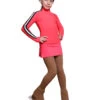 IceDress Figure Skating Jacket - Thermal - Olympus (Hot Coral With Black Lamps) -Skate Shop 08742d84c5b5 83712 52034 29840.1686871167