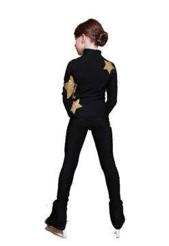 IceDress Figure Skating Pants - Thermal - Star Sky (Black With Gold) -Skate Shop 0dc16d242692 36457 72846 01443.1601469238