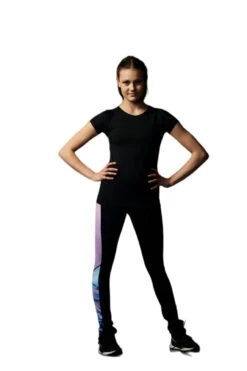 Elite Xpression - Performance Short Sleeve Shirt With Printed Insert -Lilac