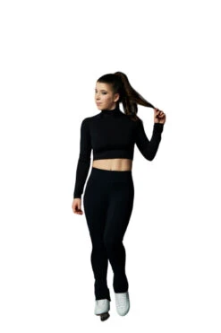Elite Xpression - Turtleneck Black Crop Top