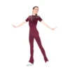 Jerry's 291 Velvet Burnout Figure Skating Catsuit - Burgundy 1 Jerry's 291 Velvet Burnout Figure Skating Catsuit - Burgundy -Skate Shop 1.1650982109 96082.1656702726