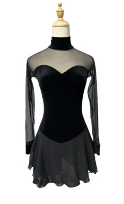 Elite Xpression - Velvet Sparkle Black Dress