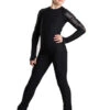 IceDress - Figure Skating Longsleeve Top - Track (Black)