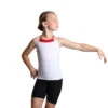IceDress - Two-color Figure Skating Cami Top (White And Red) -Skate Shop 1.1672310382 59940.1672314438
