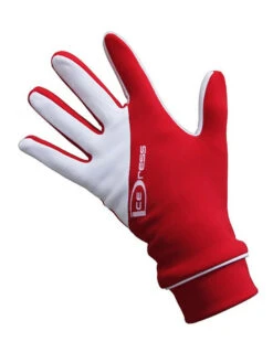 IceDress - Thermal Figure Skating Gloves "IceDress-Sport" (40% OFF, Red And White)