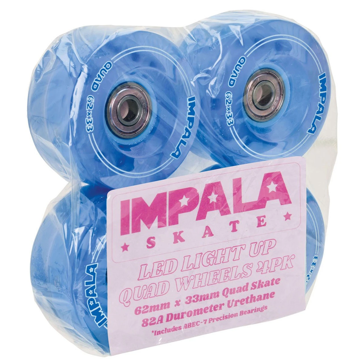 Impala Rollerskates - Outdoor Roller Skate Wheels - Light Up (Blue) 3 Impala Rollerskates - Outdoor Roller Skate Wheels - Light Up (Blue)