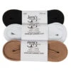 1204 Jerry's Ice Skating Laces 2 1204 Jerry's Ice Skating Laces -Skate Shop 1204 SkateLaces Blk Wht Beige 74829.1680262841
