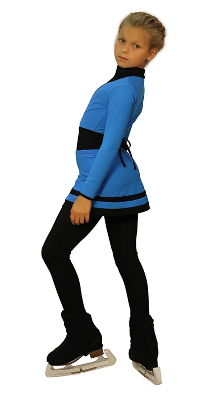 IceDress - Figure Skating Skirts -Line (Blue And Black) 4 IceDress - Figure Skating Skirts -Line (Blue And Black) - Image 2
