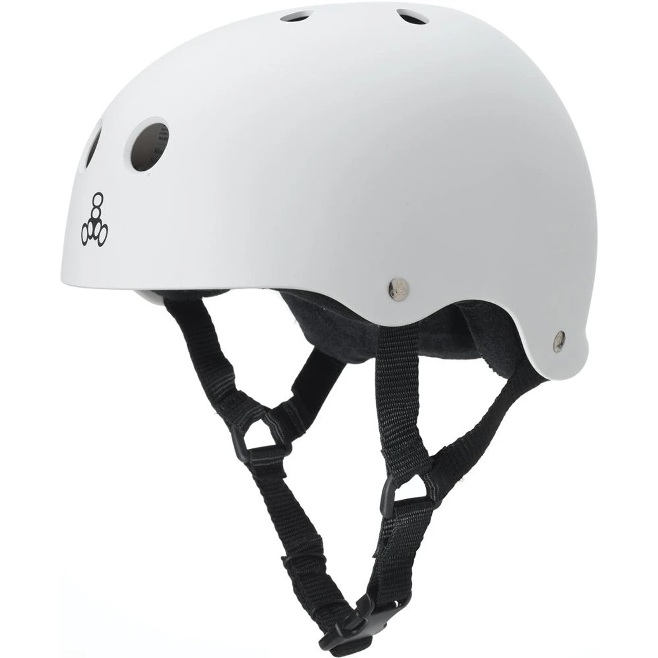 Triple Eight Sweatsaver Rollerskating Helmet - White Rubber 3 Triple Eight Sweatsaver Rollerskating Helmet - White Rubber
