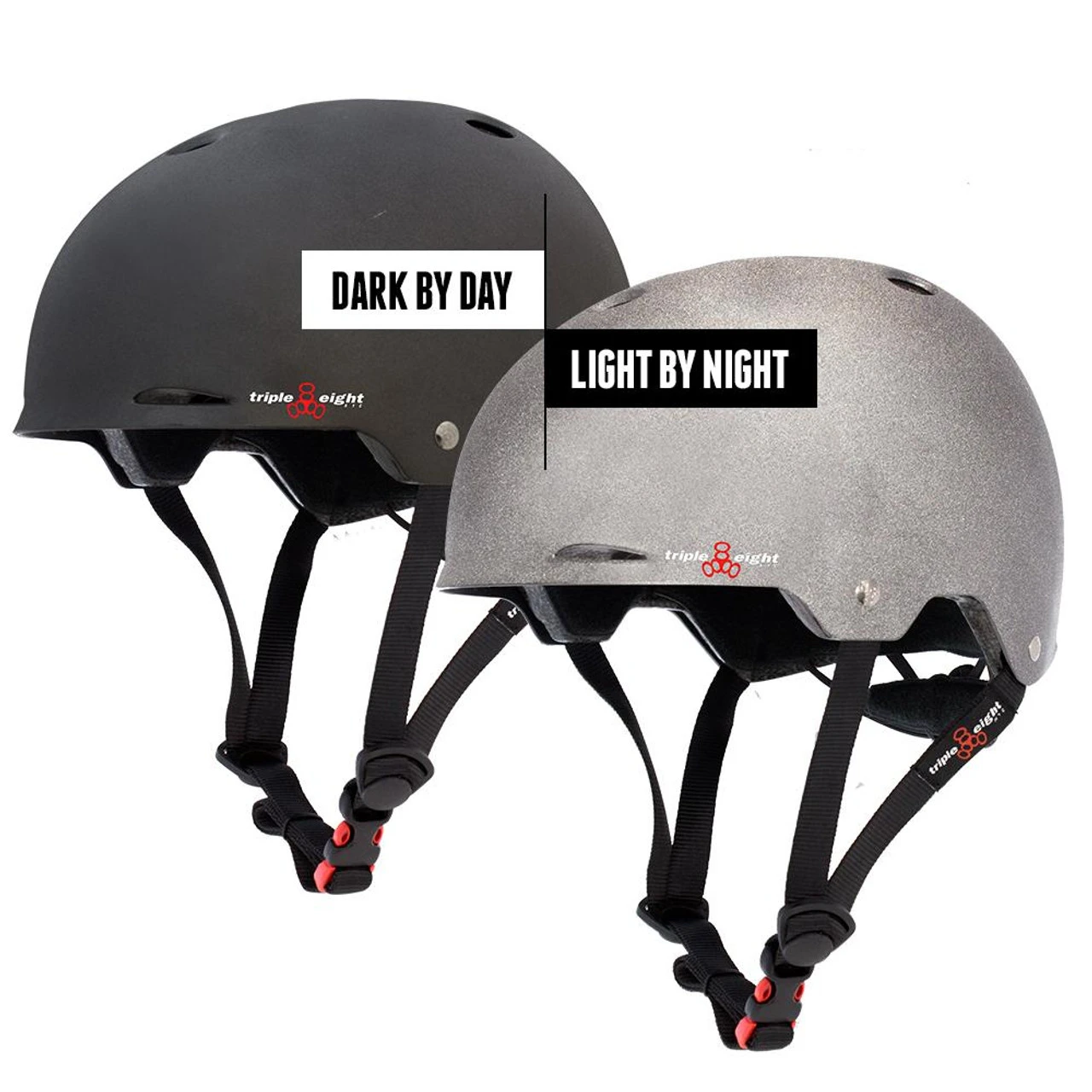 Triple Eight Gotham Dual Certified Rollerskating Helmet - Gotham Darklight (Reflective) 3 Triple Eight Gotham Dual Certified Rollerskating Helmet - Gotham Darklight (Reflective)