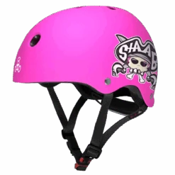 Triple Eight LIL 8 STAAB Dual Certified Sweatsaver Kids Rollerskating Helmet - Neon Pink (One Size - Toddler 5+)