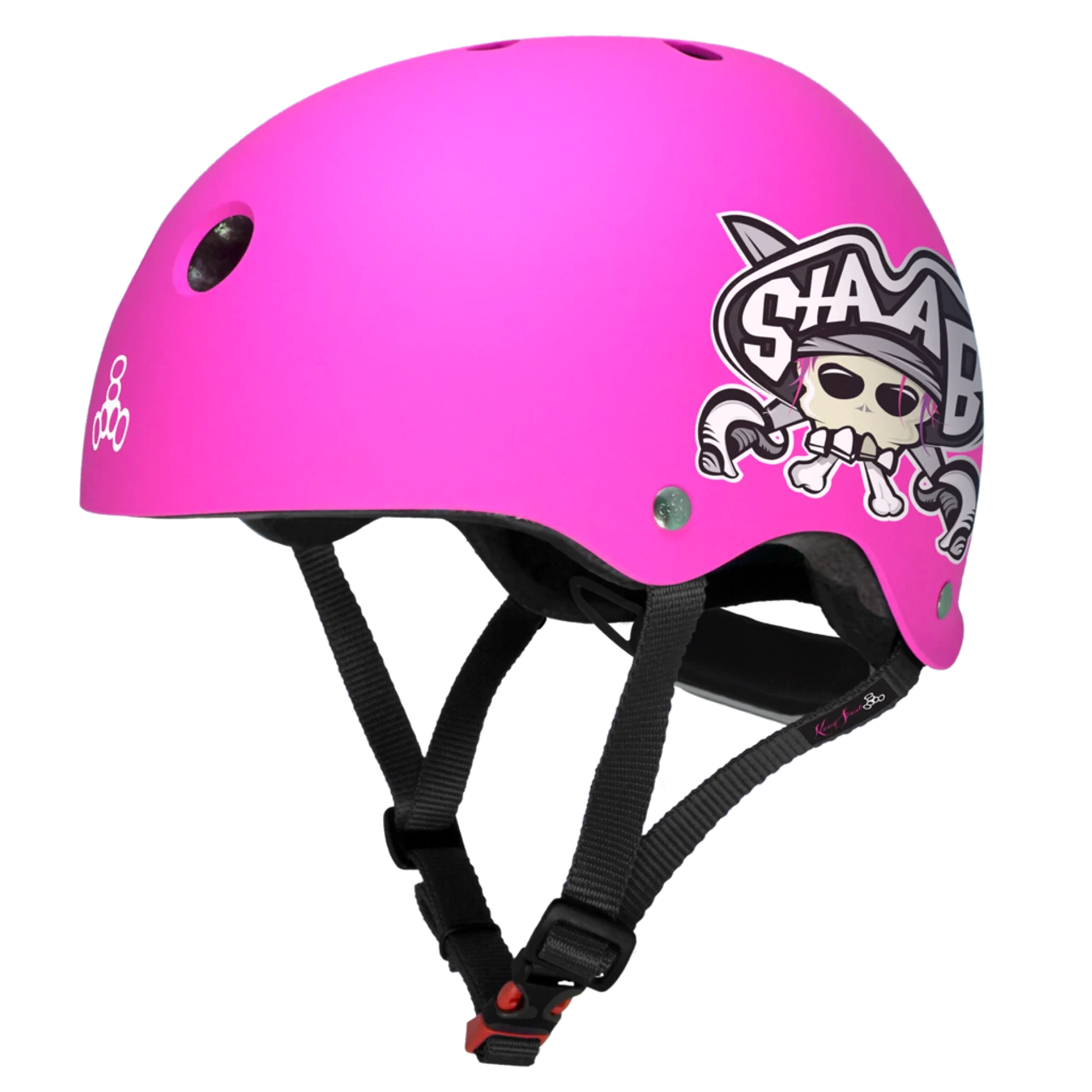 Triple Eight LIL 8 STAAB Dual Certified Sweatsaver Kids Rollerskating Helmet - Neon Pink (One Size - Toddler 5+) 3 Triple Eight LIL 8 STAAB Dual Certified Sweatsaver Kids Rollerskating Helmet - Neon Pink (One Size - Toddler 5+)