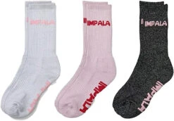 Impala Rollerskate Socks 3pk (Sparkle)