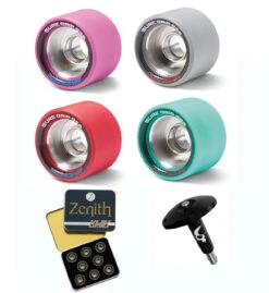 Sure-Grip Monza Wheels (Set Of 8) + Zenith Bearing (Set Of 16) + Kami So Bearing Remover Tool