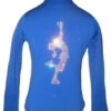 Blue Figure Skating Jacket With "Layback" Applique