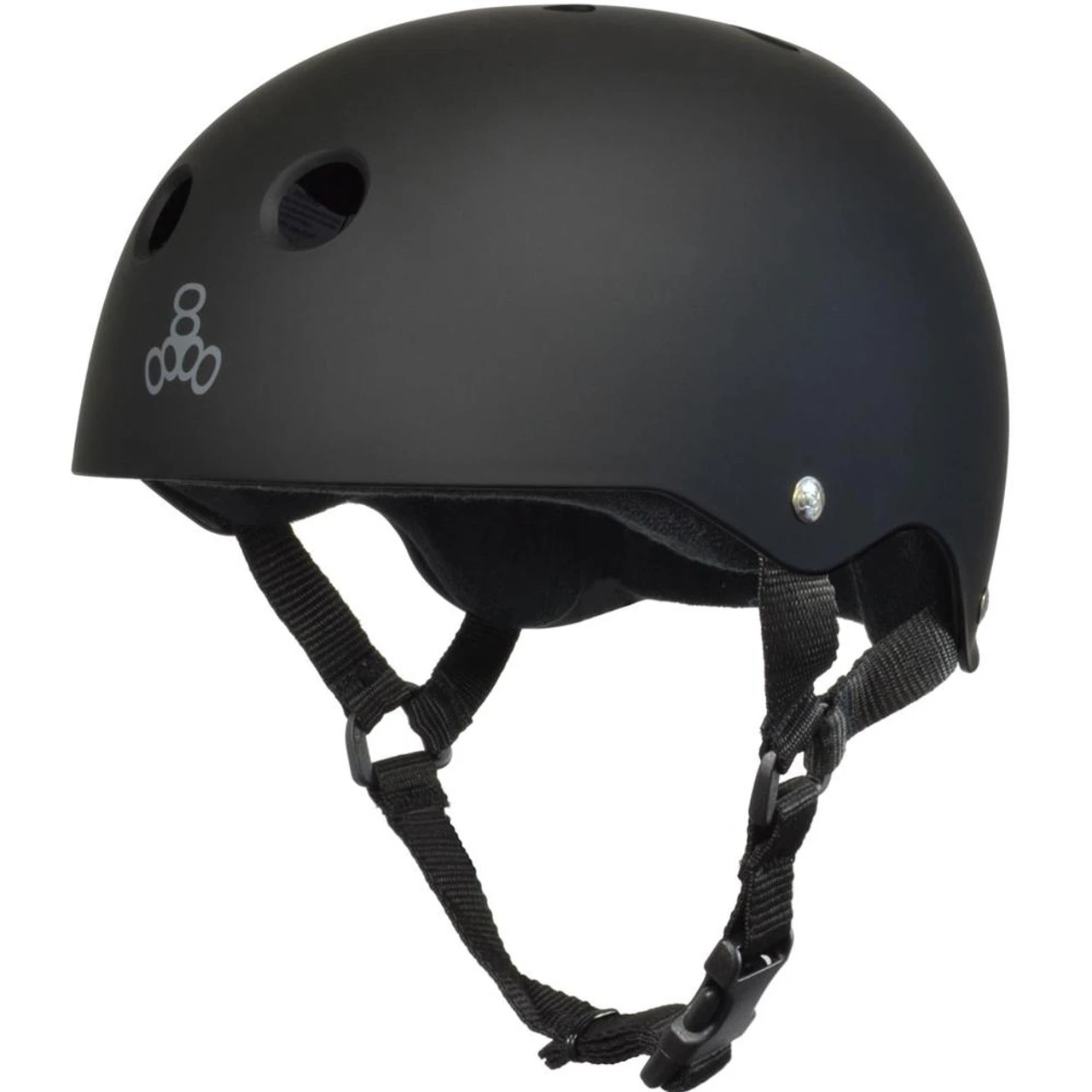 Triple Eight Sweatsaver Rollerskating Helmet - All Black Rubber 3 Triple Eight Sweatsaver Rollerskating Helmet - All Black Rubber