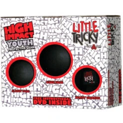 Triple Eight Youth Little Tricky Roller Skate Protective Pack (Black, Junior)