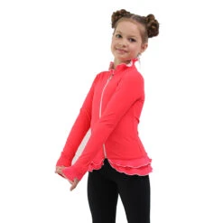 IceDress Figure Skating Jacket - Thermal - Minx (Coral, White. Black) -Skate Shop 1 63768 73863 12927.1582532361