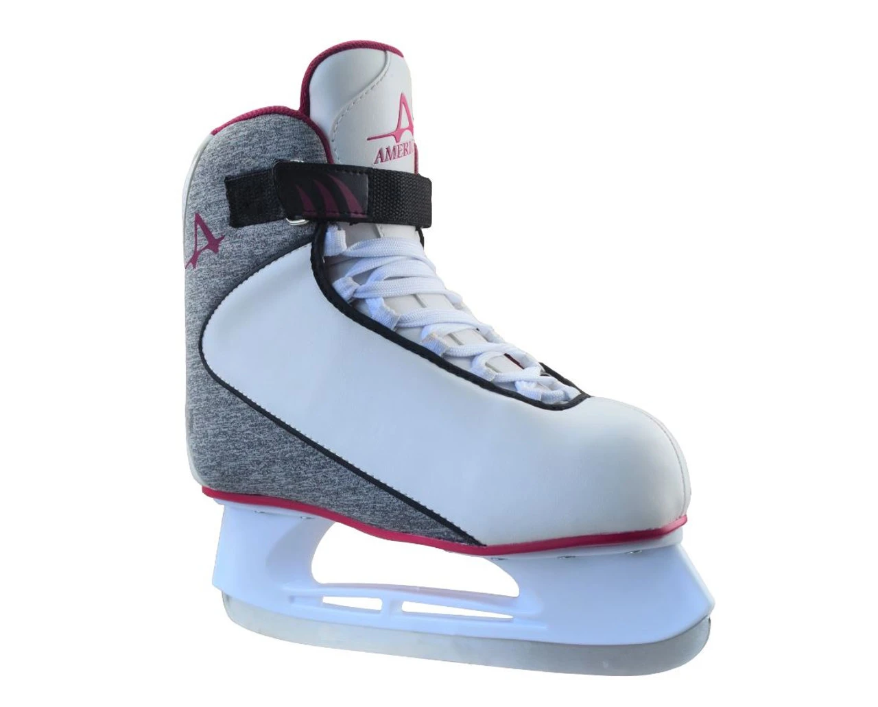 American Athletic -Soft Boot Hockey Skate -Women's (White And Grey) 3 American Athletic -Soft Boot Hockey Skate -Women's (White And Grey)