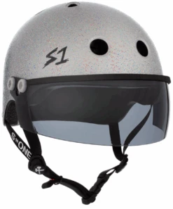 S1 Lifer Visor Helmet - GEN 2 - Silver Gloss Glitter W/ Tint Visor