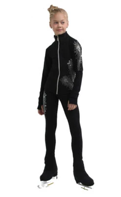 IceDress Figure Skating Jacket - Thermal - Firebird (Black) -Skate Shop 1 91824 00333 97055.1582517737