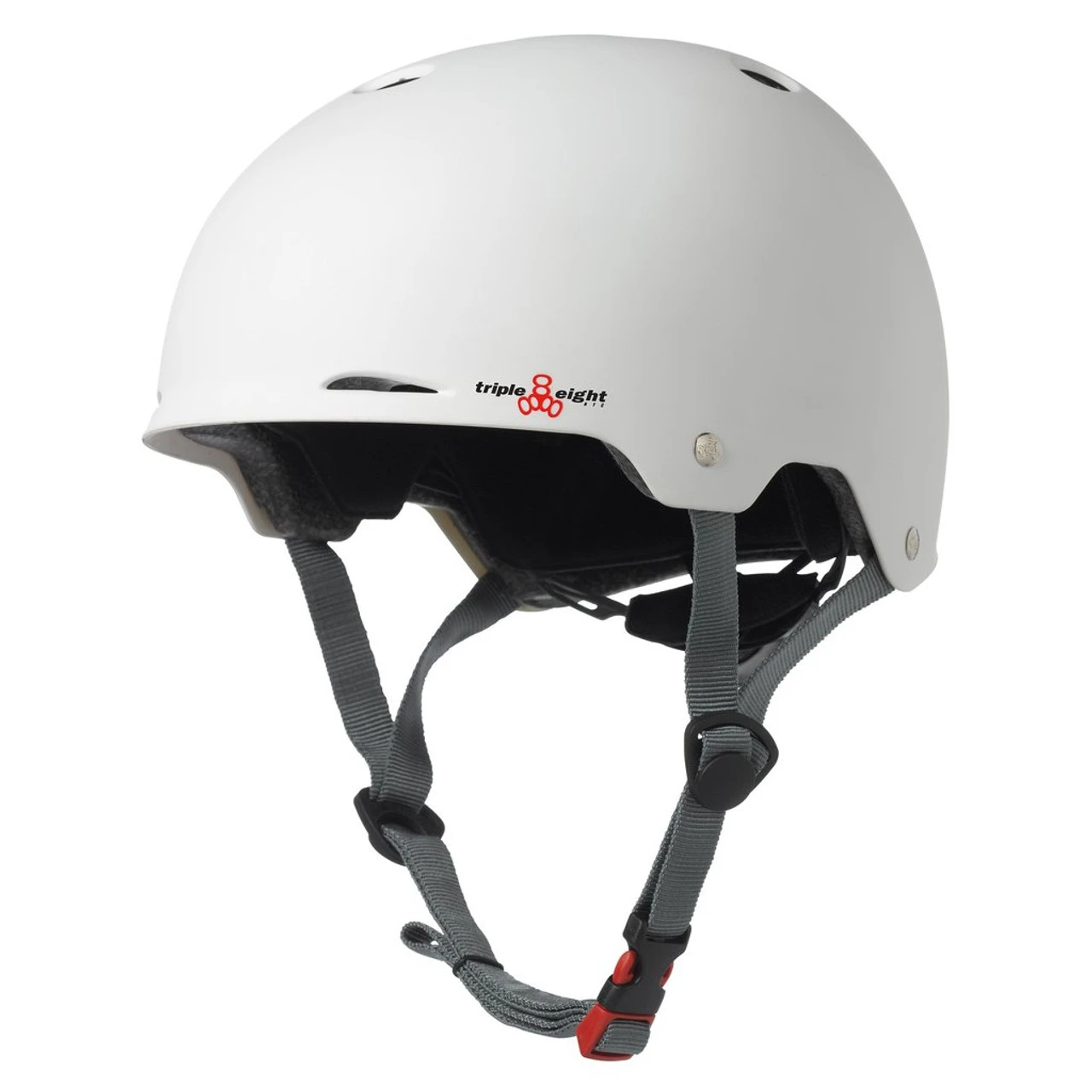 Triple Eight Gotham Dual Certified Rollerskating Helmet - White Matte 3 Triple Eight Gotham Dual Certified Rollerskating Helmet - White Matte