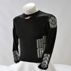 Zoombang Shirt 6 Piece Padded Motor Cross Shirt, Black