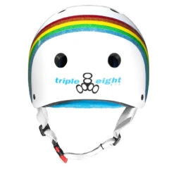 Triple Eight THE Certified Sweatsaver Rollerskating Helmet - White Rainbow Sparkle 7 Triple Eight THE Certified Sweatsaver Rollerskating Helmet - White Rainbow Sparkle -Skate Shop 1ca97184e028 33399.1637155035