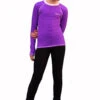 IceDress - Figure Skating Longsleeve (Purple With White)