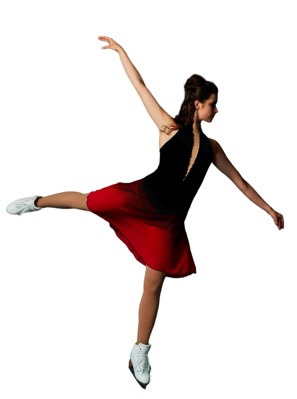 Elite Xpression - Faded Red Dance Dress 4 Elite Xpression - Faded Red Dance Dress - Image 2