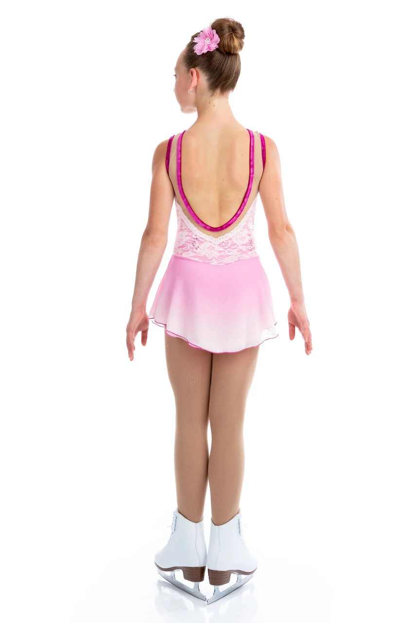 Elite Xpression - Elegant Baby Pink Lace Dress 4 Elite Xpression - Elegant Baby Pink Lace Dress - Image 2