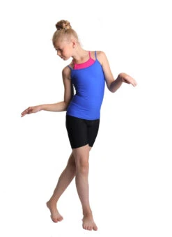 IceDress - Two-color Figure Skating Cami Top (Cornflower And Fuchsia) -Skate Shop 2.1672310468 94976.1672314455