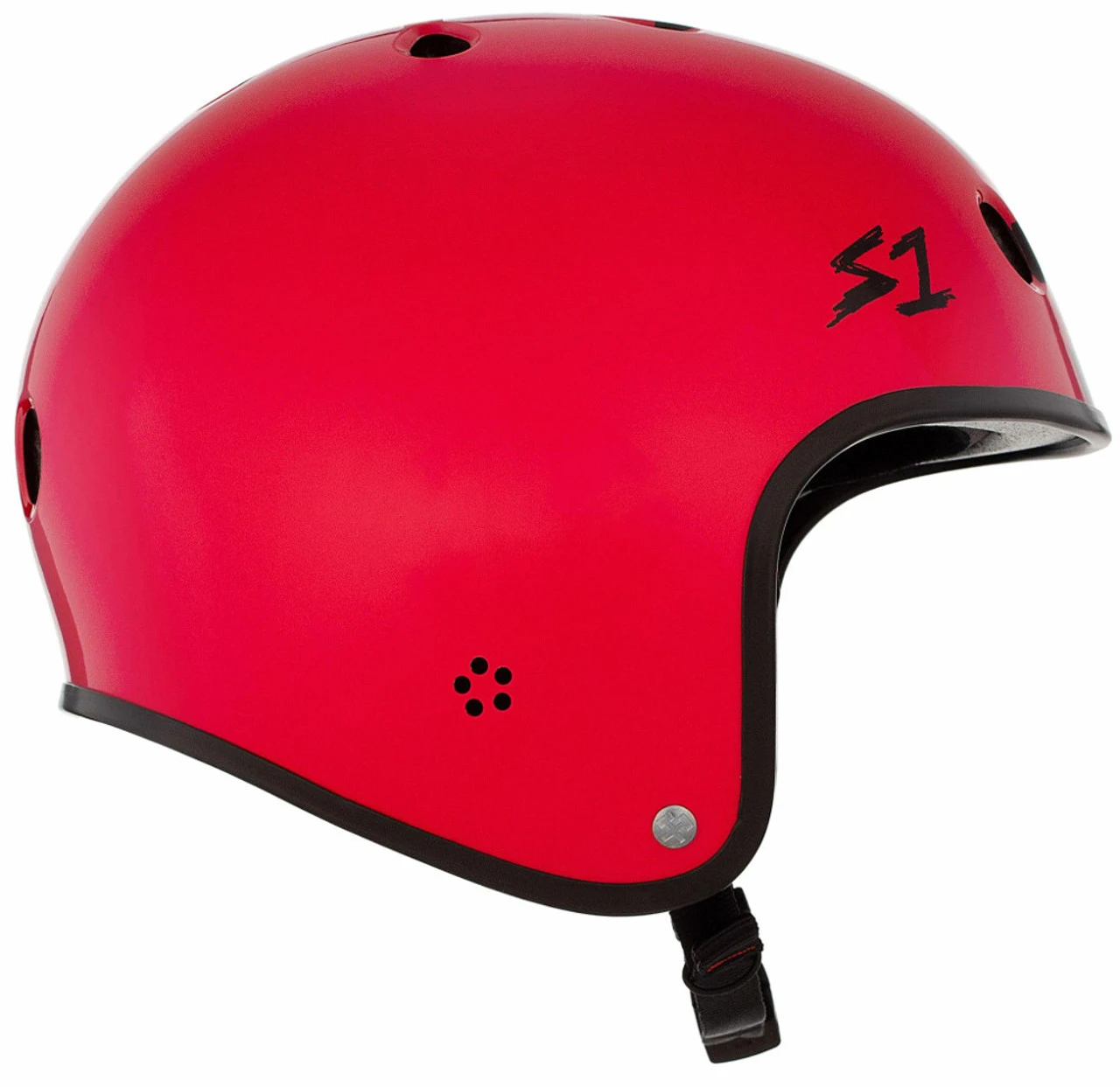 S1 Retro Lifer Helmet - Red Gloss W/ Checkers 5 S1 Retro Lifer Helmet - Red Gloss W/ Checkers - Image 3