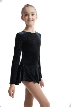 Mondor Born To Skate Glitter Figure Skating Dress 2711 - Black/Silver