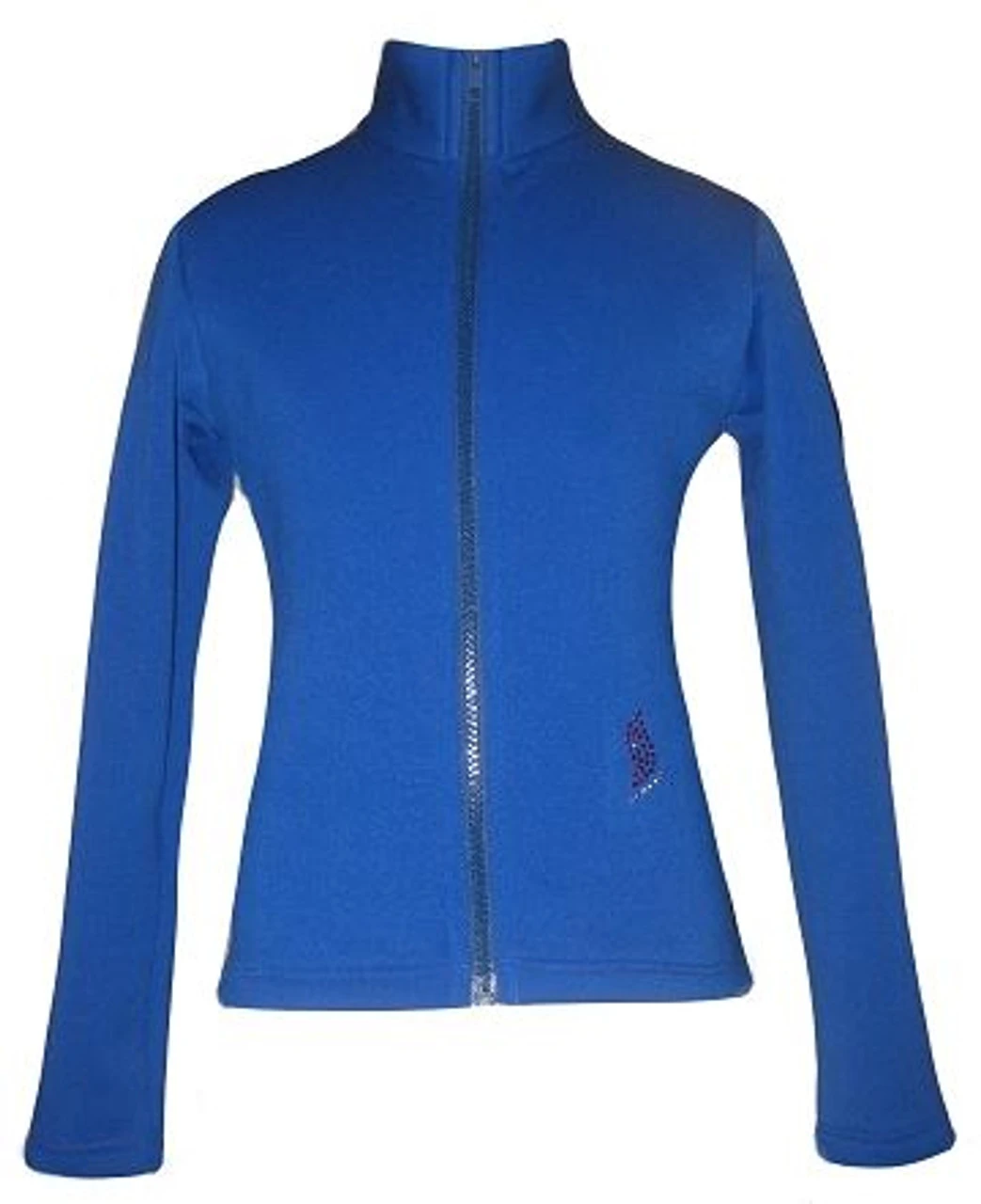 Blue Figure Skating Jacket With "Layback" Applique 4 Blue Figure Skating Jacket With "Layback" Applique - Image 2