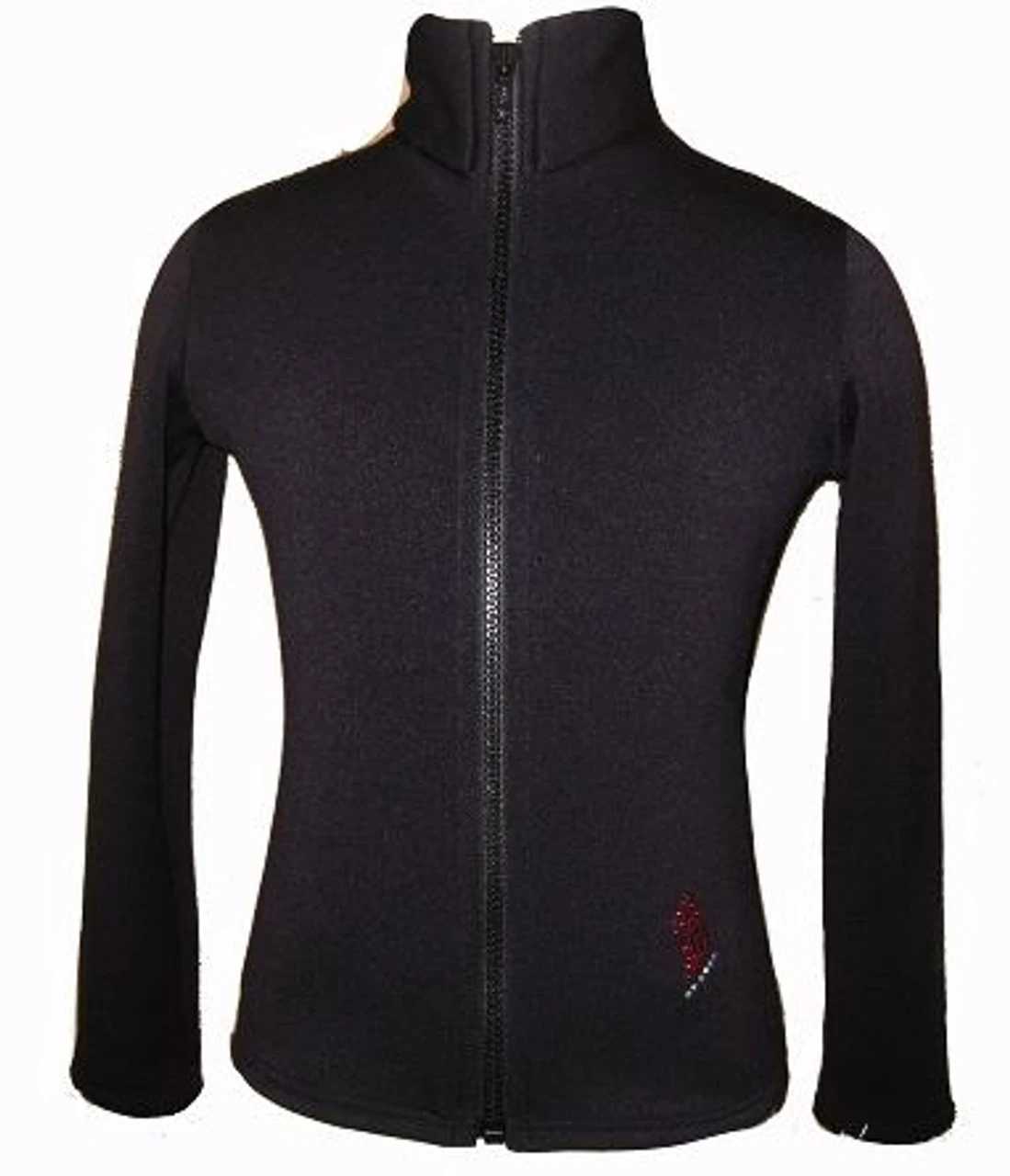 Figure Skating Jacket - "Stars Trio" Rhinestones Applique 4 Figure Skating Jacket - "Stars Trio" Rhinestones Applique - Image 2