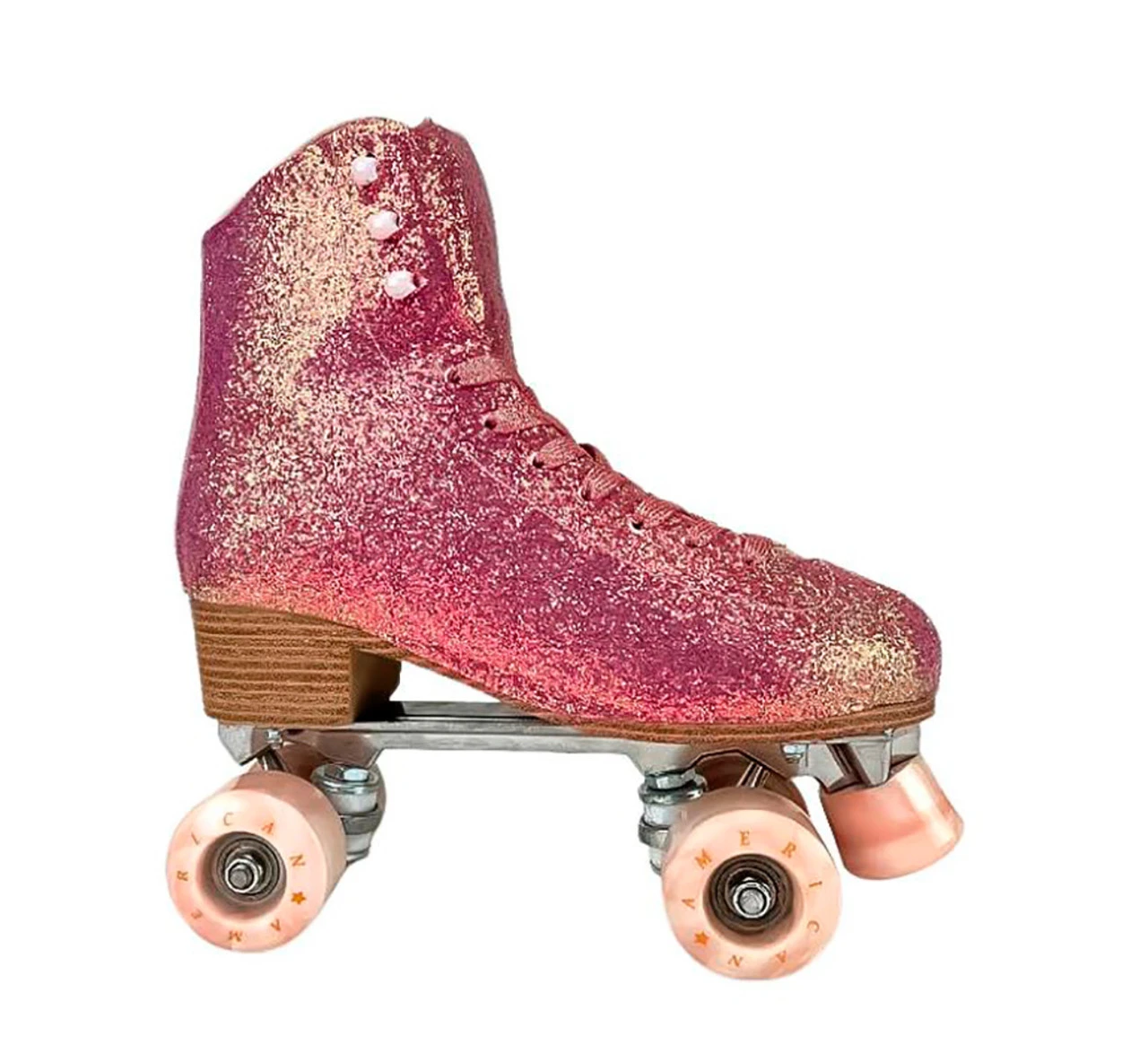 American Athletic Skate Wrap Womens - Sparkle Light Pink 4 American Athletic Skate Wrap Womens - Sparkle Light Pink - Image 2