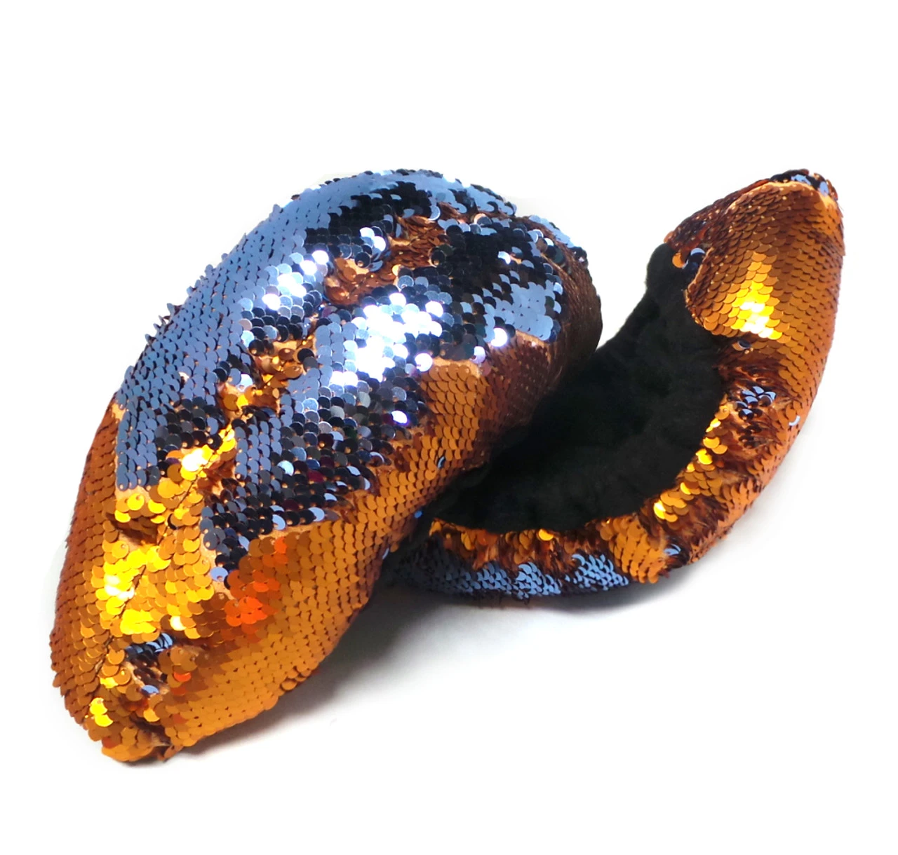 Kami So Mermaid Flip Sequin Figure Skating Soakers - Gold, Dark Blue 4 Kami So Mermaid Flip Sequin Figure Skating Soakers - Gold, Dark Blue - Image 2