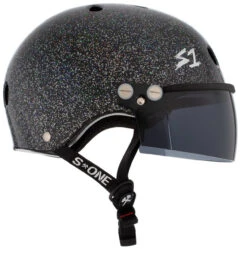 S1 Lifer Visor Helmet - GEN 2 - Black Gloss Glitter W/ Tint Visor 9 S1 Lifer Visor Helmet - GEN 2 - Black Gloss Glitter W/ Tint Visor -Skate Shop 2 95708.1599744445