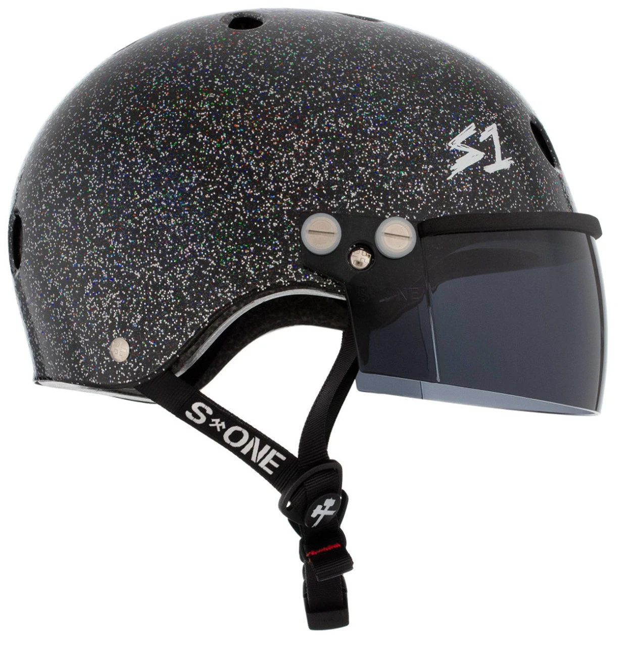 S1 Lifer Visor Helmet - GEN 2 - Black Gloss Glitter W/ Tint Visor 5 S1 Lifer Visor Helmet - GEN 2 - Black Gloss Glitter W/ Tint Visor - Image 3