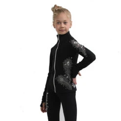 IceDress Figure Skating Jacket - Thermal - Firebird (Black) -Skate Shop 2 97902 76020.1582492316