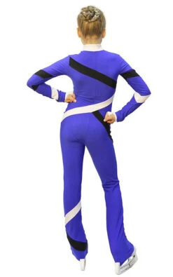 IceDress - Figure Skating Training Overalls - Quad (Cornflower, Black And White) 9 IceDress - Figure Skating Training Overalls - Quad (Cornflower, Black And White) -Skate Shop 2a45a0dbc270 86220 05911.1582461198