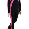 IceDress - Figure Skating Training Overalls -Sweetheart (Black And Pink)