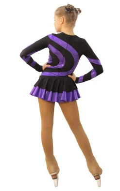 IceDress Figure Skating Dress - Thermal - Serpentine (Black With Purple Lycra) -Skate Shop 2fb0dabefea4 89648 92562 86617.1582488063