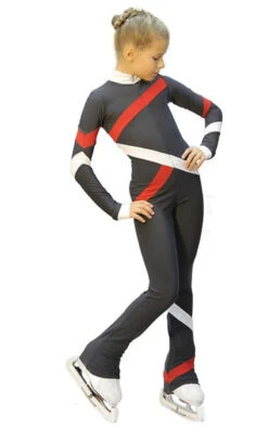 IceDress - Figure Skating Training Overalls - Quad (Dark Grey, Red And White) 8 IceDress - Figure Skating Training Overalls - Quad (Dark Grey, Red And White) -Skate Shop 31d25fd1919a 34705 99801.1582431701