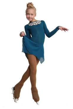 IceDress Figure Skating Dress - Thermal - Oriental Tale (Aqua)