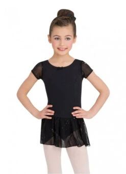 Capezio Little Girls' Sequined Puff Sleeve Dress