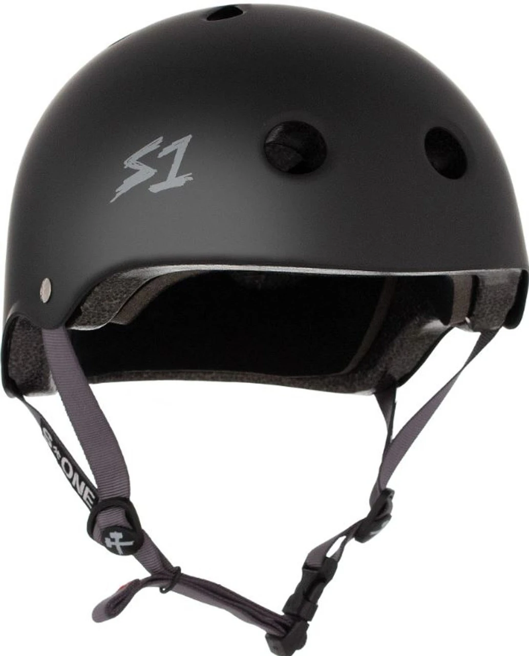 S1 Lifer Helmet - Black Matte W/ Grey Straps 3 S1 Lifer Helmet - Black Matte W/ Grey Straps